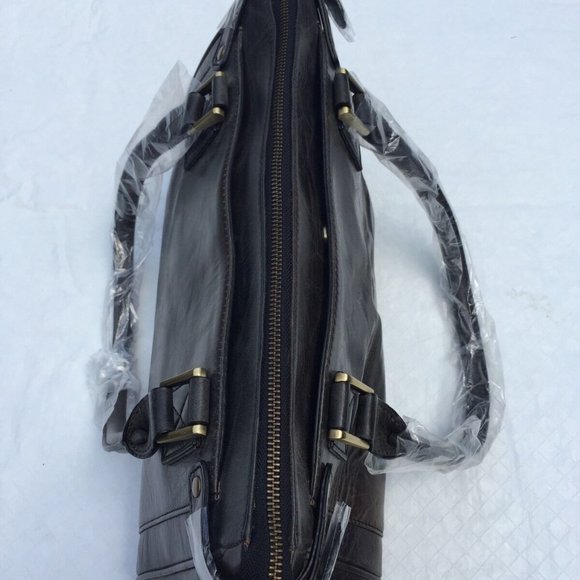 Argentinian Gray Calf Leather*Tote Duffl Bag $1150 - Picture 6 of 8